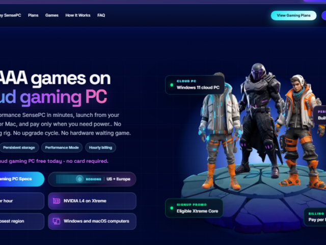 Free Cloud Gaming PC: Explore Cloud PC Gaming with SensePC