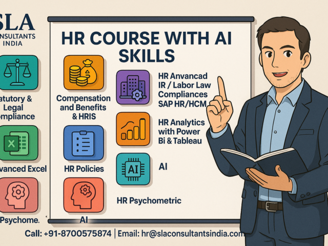 HR Training Course in Delhi for 2027 Corporate Success, Develop Expertise in Recruitment Coordination, Interview Management and Onboarding | Free SAP HCM and HR Analytics with AI Training by SLA Consultants India