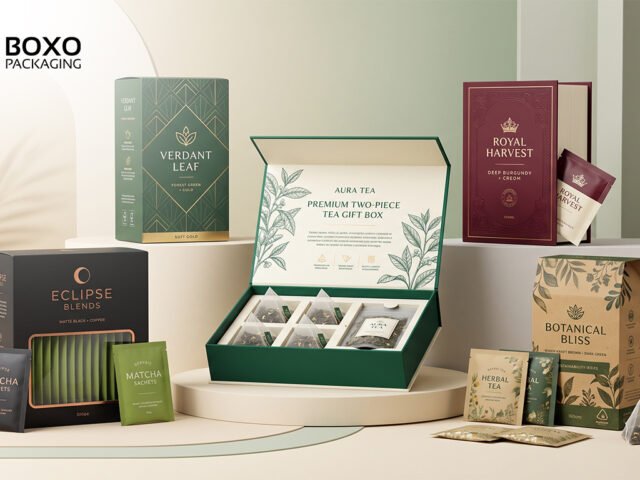 Custom Tea Boxes for Blends, Sachets, and Gift Sets